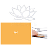 Iron Metal Lotus Wall Art Decor DJEW-WH0015-28-3