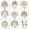 80Pcs 8 styles Paper Lip Balm Adhesive Label Stickers STIC-WH0026-007-1