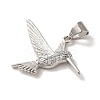 Rack Plating Brass Micro Pave Cubic Zirconia Pendants KK-U027-29P-2