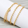2.5MM Brass Satellite Chain Necklaces for Women NJEW-B148-02G-4