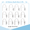 12 Styles Stainless Steel Wire Knitting Needles DIY-AR0004-93B-2