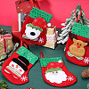 12Pcs 4 Styles Cloth Christmas Stocking Gift Bag Pendant Decoration FIND-SP0020-60B-4