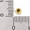 Rack Plating Flat Round Brass Micro Pave Cubic Zirconia Cabochons KK-F874-03G-04-3