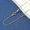 1/20 14K Gold Filled Boston Link Chain Necklaces for Women Men NJEW-Z068-06G-3