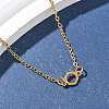 304 Stainless Steel Chemical Symbol Pendant Necklaces NJEW-Z073-03G-01-2