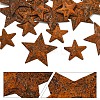 DIY Star Rust Iron & Jute Cord Pendant Decoration Making Kits DIY-YW0010-27-3