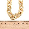 13MM 304 Stainless Steel Textured Cable Chain Necklaces NJEW-Z105-02G-5