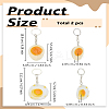 2Pcs 2 Styles PVC Egg Keychain KEYC-LP0001-66-2