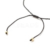 Natural Lava Rock Round Beads Cord Bracelet BJEW-JB08014-01-5