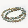 Electroplate Glass Beads Strands X-EGLA-Q063-01-3