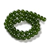 Dyed Natural White Jade Imittation Chinese Jade/Taiwan Jade Round Beads Strands GSR063-8MM-3