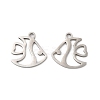 Non-Tarnish 201 Stainless Steel Pendants STAS-I199-D01-P-1