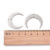 201 Stainless Steel 2-Loop Link Charms X-STAS-N090-LA039-P-5