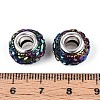 Opaque Resin European Beads RESI-T057-29-4