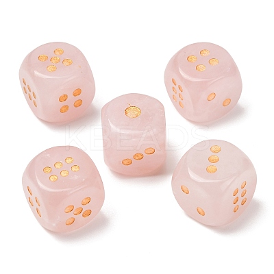 Natural Rose Quartz Dices G-T143-29-09-1