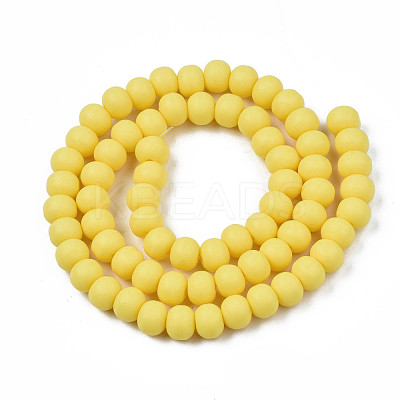 Handmade Polymer Clay Beads Strands CLAY-N008-053-01-1