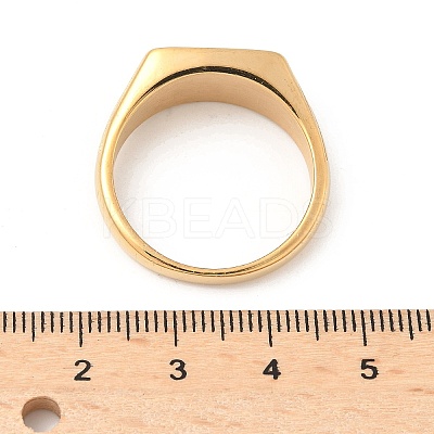 316L Stainless Steel Natural Malachite Finger Rings for Women RJEW-U054-02C-01G-1