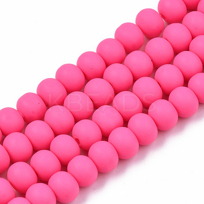 Handmade Polymer Clay Beads Strands X-CLAY-N008-053-09-1