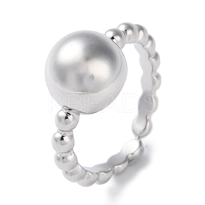 Rack Plating Brass Finger Ring for Women RJEW-K247-07P-1