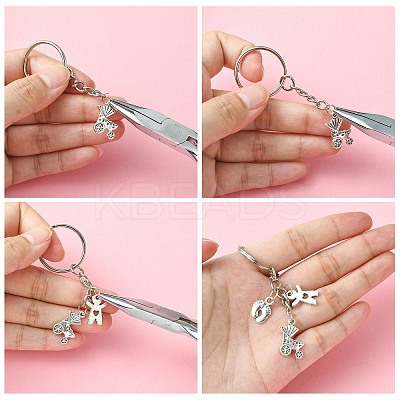 DIY Baby Theme Keychain Making Kit DIY-CJ0002-25-1