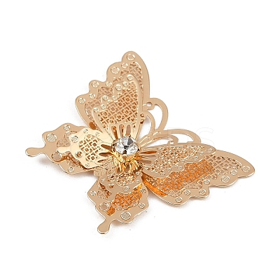 Brass Rhinestone Pendants KK-A261-06KCG-1