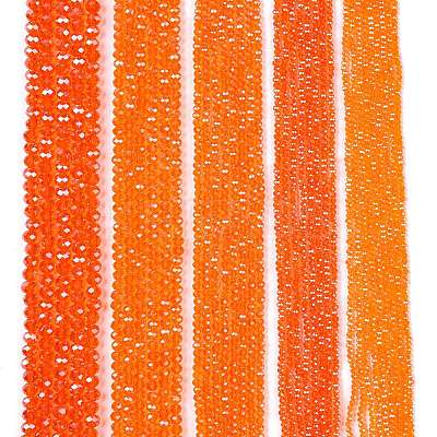 Electroplate Glass Beads Strands EGLA-A044-T4mm-A25-1