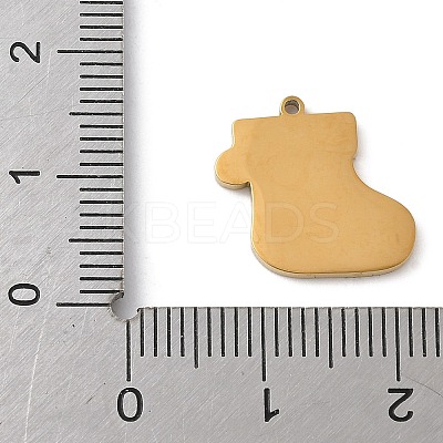 Christmas Themes 304 Stainless Steel Enamel Charms STAS-K312-04F-G-1