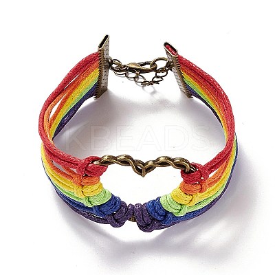 Rainbow Pride Bracelet LS-BJEW-F424-02-1