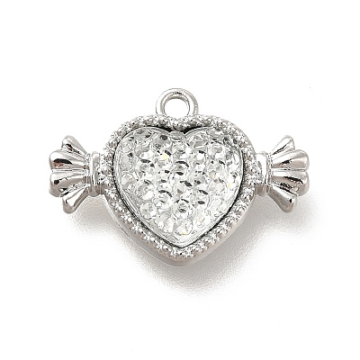Transparent Clear Resin Rhinestone Charms FIND-B015-01B-P-1