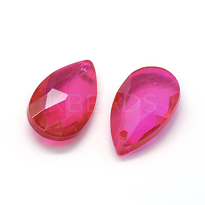 Faceted Glass Pendants LS-X-GLAA-F069-L-A19-1