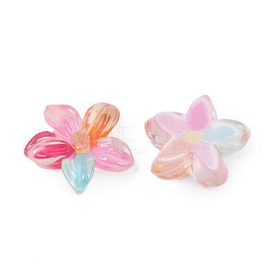 Flower Series Resin Cabochons CRES-Q008-01C-1
