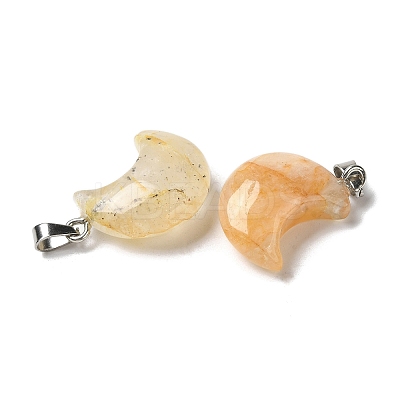Natural Yellow Hematoid Quartz Pendants G-H035-01P-04-1