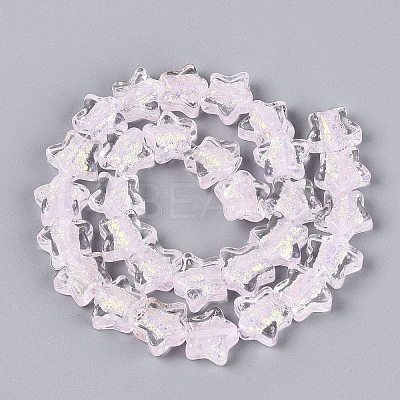 Handmade Foil Glass Beads Strands FOIL-Q002-07E-1