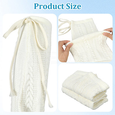 Acrylic Fibers Socks for Women AJEW-WH20060-48B-1