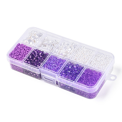 DIY 10 Style ABS & Acrylic Beads Jewelry Making Finding Kit DIY-N0012-05F-1