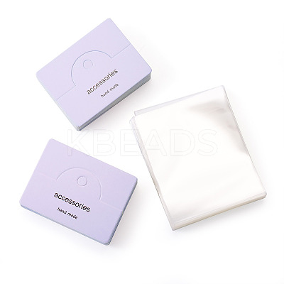 100Pcs Rectangle Clear Polypropylene Cellophane Bags CDIS-TA0001-36E-1