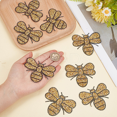 8Pcs Rhinestones Sew on/Iron on Patches DIY-GF0014-05-1