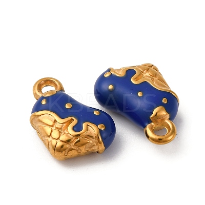 304 Stainless Steel Enamel Charms STAS-Q363-12A-G-1