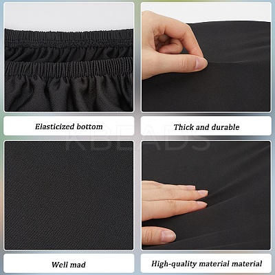 2 Colors Polyester Toilet Lid Dust Cover AJEW-CN0003-21A-1