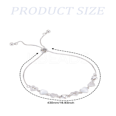 1Pc Brass Box Chain Slider Bracelets BJEW-LP0004-40-1