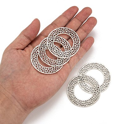 Tibetan Style Alloy Linking Rings LS-TIBE-Q035-055AS-NR-1