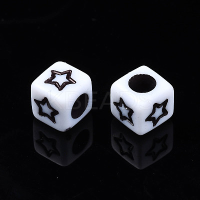 Opaque Acrylic Beads SACR-S273-40-1