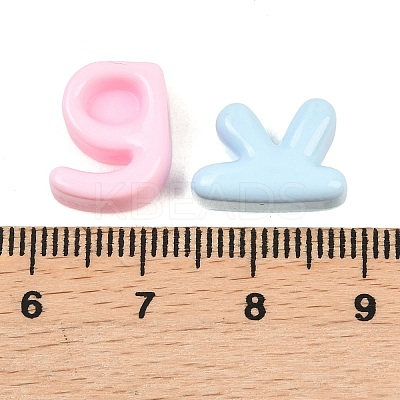 Opaque Resin Cabochons RESI-G124-02-1