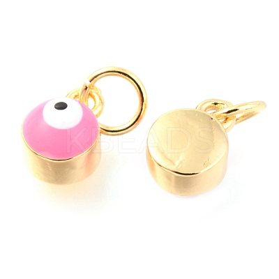 Brass Enamel Pendants KK-Y001-02A-02G-1