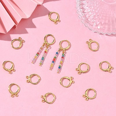 SHEGRACE Brass Leverback Earring Findings XGR0091G-88G-1
