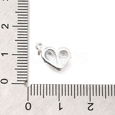 925 Sterling Silver Enamel Heart Ice Cream Charms STER-H116-03S-04-1