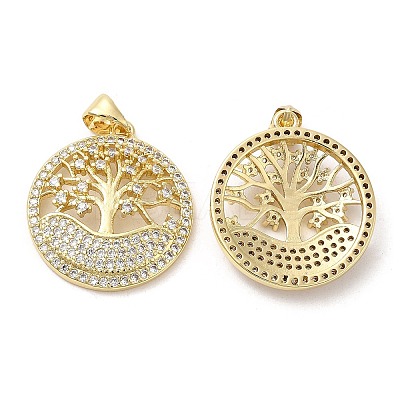 Rack Plating Brass Pendants KK-R146-07G-1