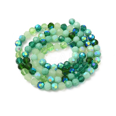 Electroplate Glass Beads Strands EGLA-P048-A05-1