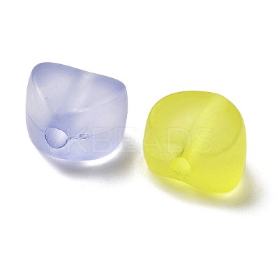Frosted Transparent Acrylic Beads OACR-A032-30-1