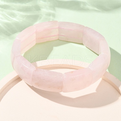 Rectangle Natural Mixed Stone Beaded Stretch Bracelets for Women Men GG-CBA9ACE-C-1